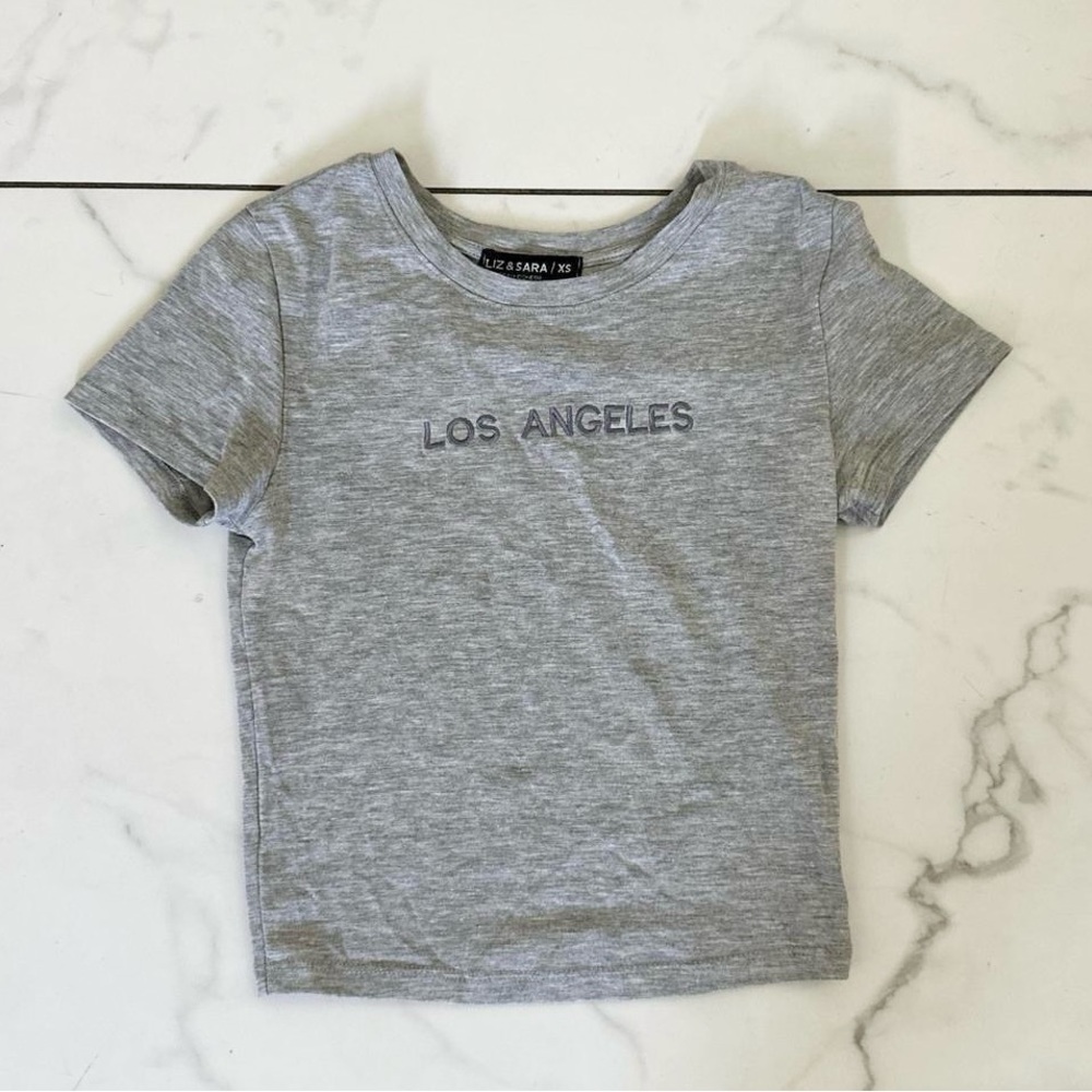 Los Angeles Gray Crop Top